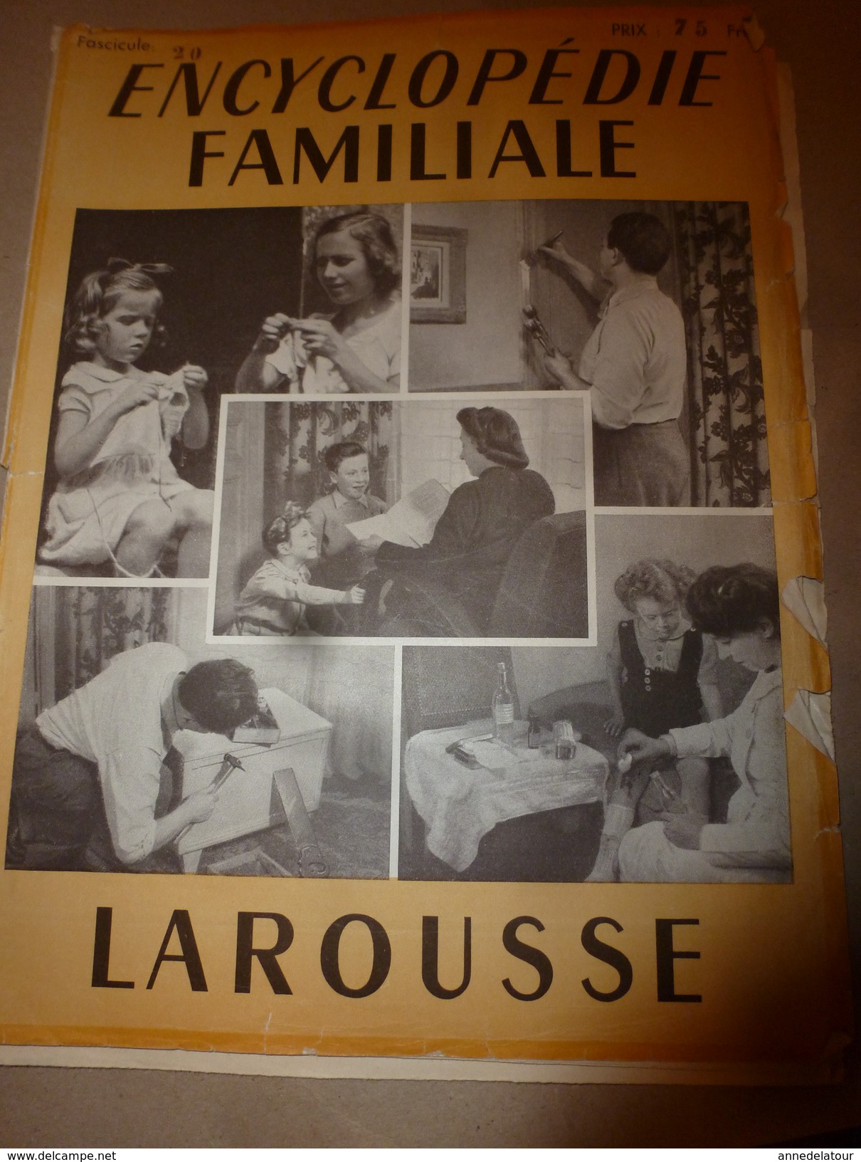 1950 ENCYCLOPEDIE FAMILIALE LAROUSSE ->Tapisserie,,Travaux à La Maison,Plomberie,Serrurerie,Tannage,Cordonnerie - Enzyklopädien