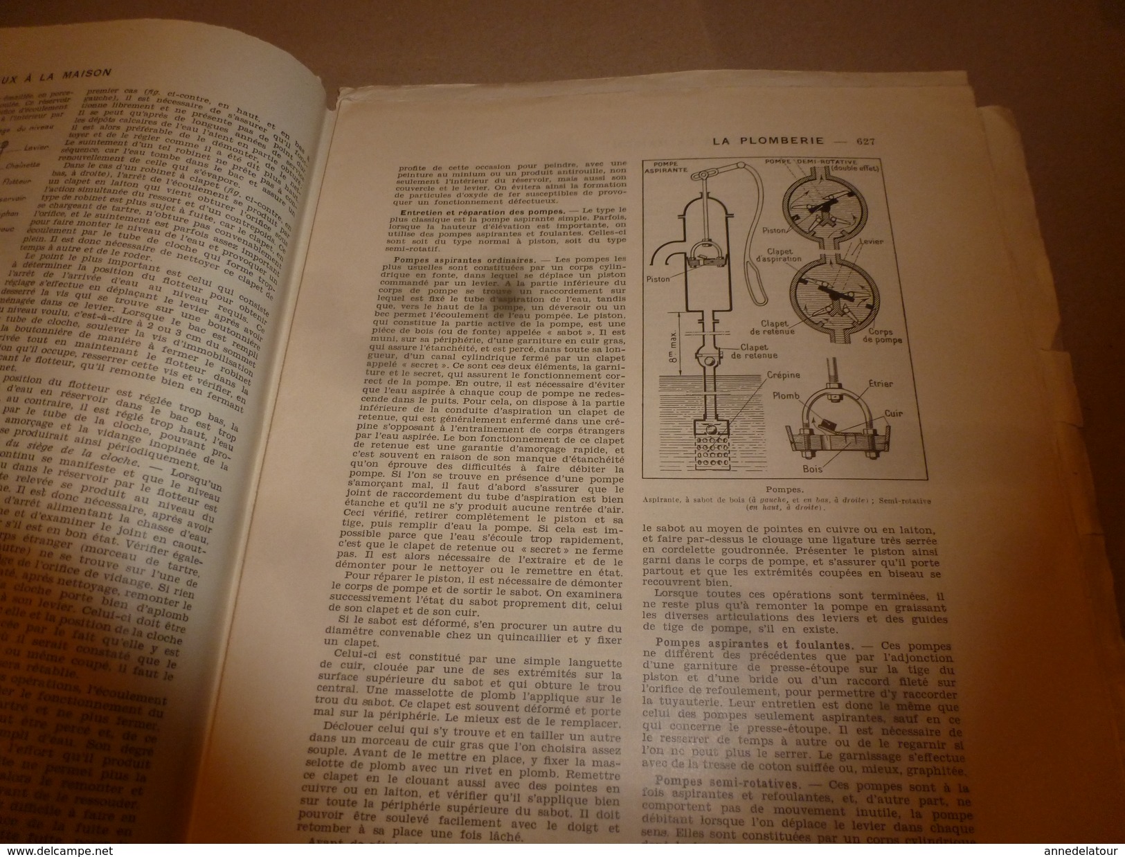 1950 ENCYCLOPEDIE FAMILIALE LAROUSSE ->Tapisserie,,Travaux à la maison,Plomberie,Serrurerie,Tannage,Cordonnerie