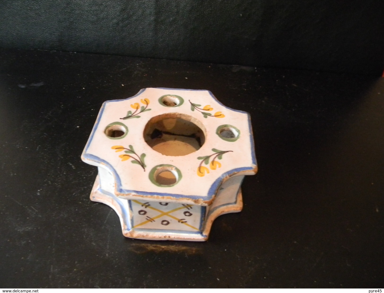 ENCRIER A BORDS COUPES NEVERS ?? EGRENURES 10.5 X 4 CM 240 GR - Inkwells