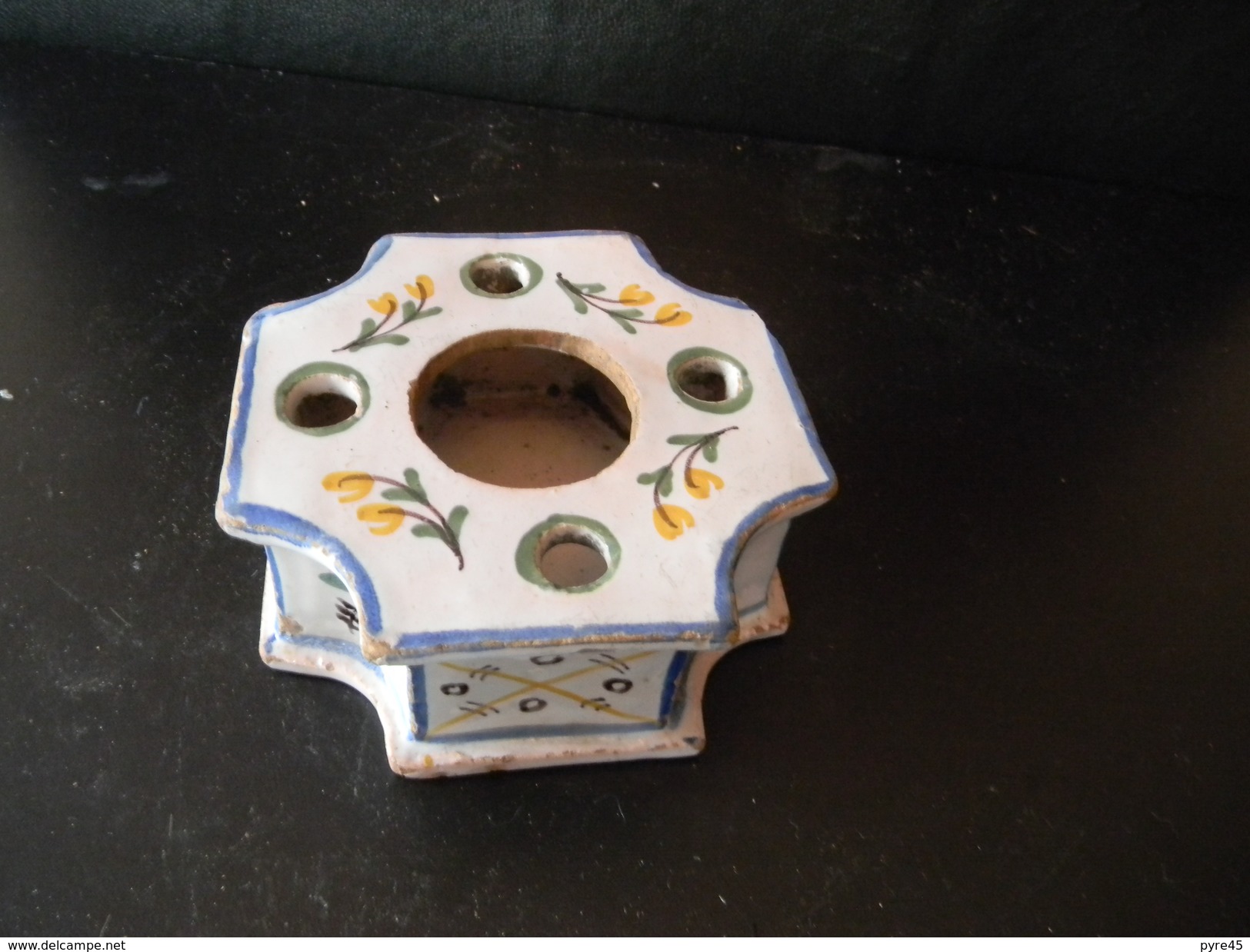 ENCRIER A BORDS COUPES NEVERS ?? EGRENURES 10.5 X 4 CM 240 GR - Inkwells