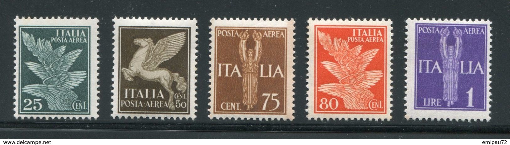 ITALIE- P.A Y&T N°11A à 14- Neufs Avec Charnière * - Poste Aérienne