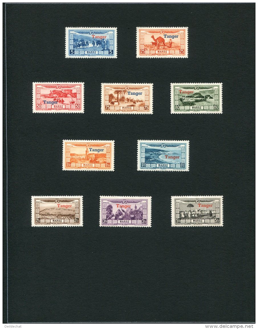5371   MAROC   Poste Aérienne  1928  N° 22/31*   TTB - Airmail