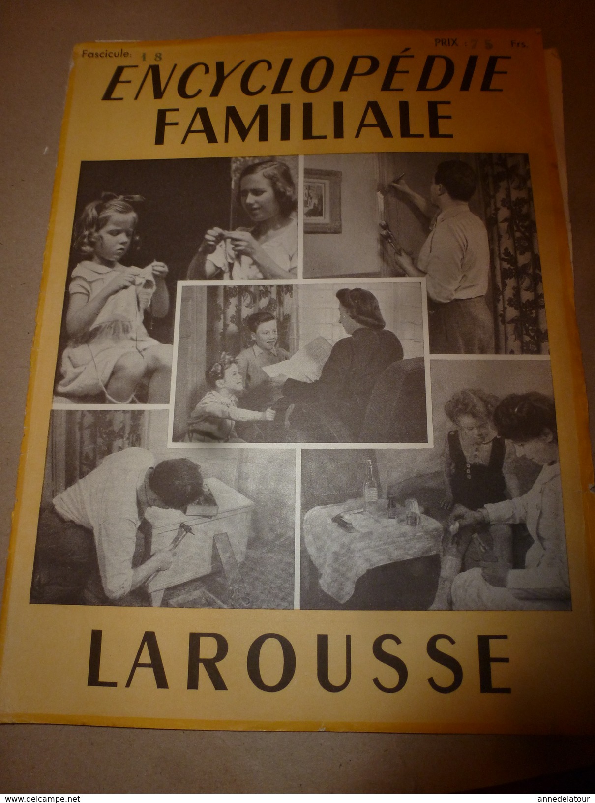 1950 ENCYCLOPEDIE FAMILIALE LAROUSSE ->Travail Des Matériaux,Travaux à La Maison,Appareils Divers,Chauffage,Construction - Enciclopedie