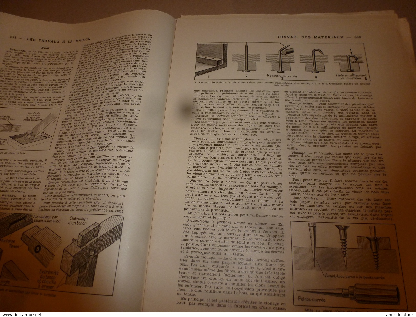 1950 ENCYCLOPEDIE FAMILIALE LAROUSSE ->Travail Des Matériaux,Travaux à La Maison,Appareils Divers,Chauffage,Construction - Encyclopédies