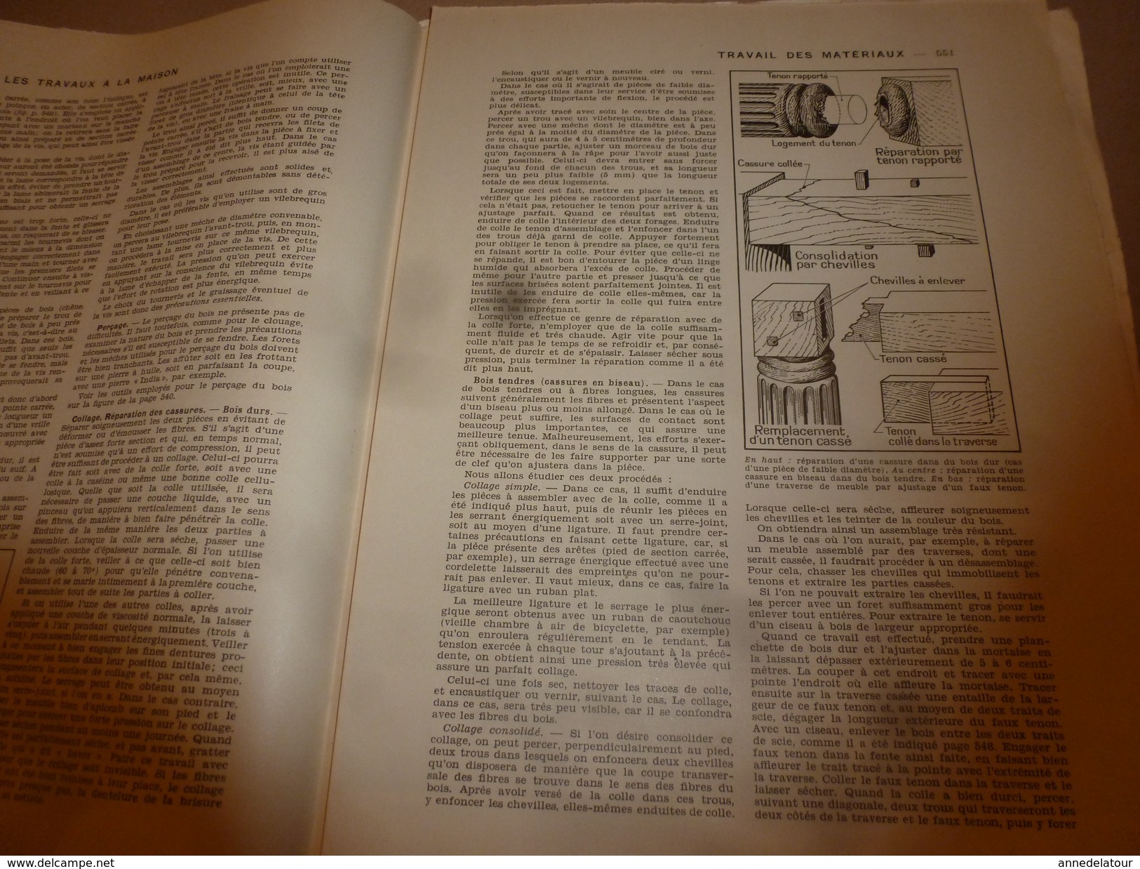 1950 ENCYCLOPEDIE FAMILIALE LAROUSSE ->Travail Des Matériaux,Travaux à La Maison,Appareils Divers,Chauffage,Construction - Enciclopedias