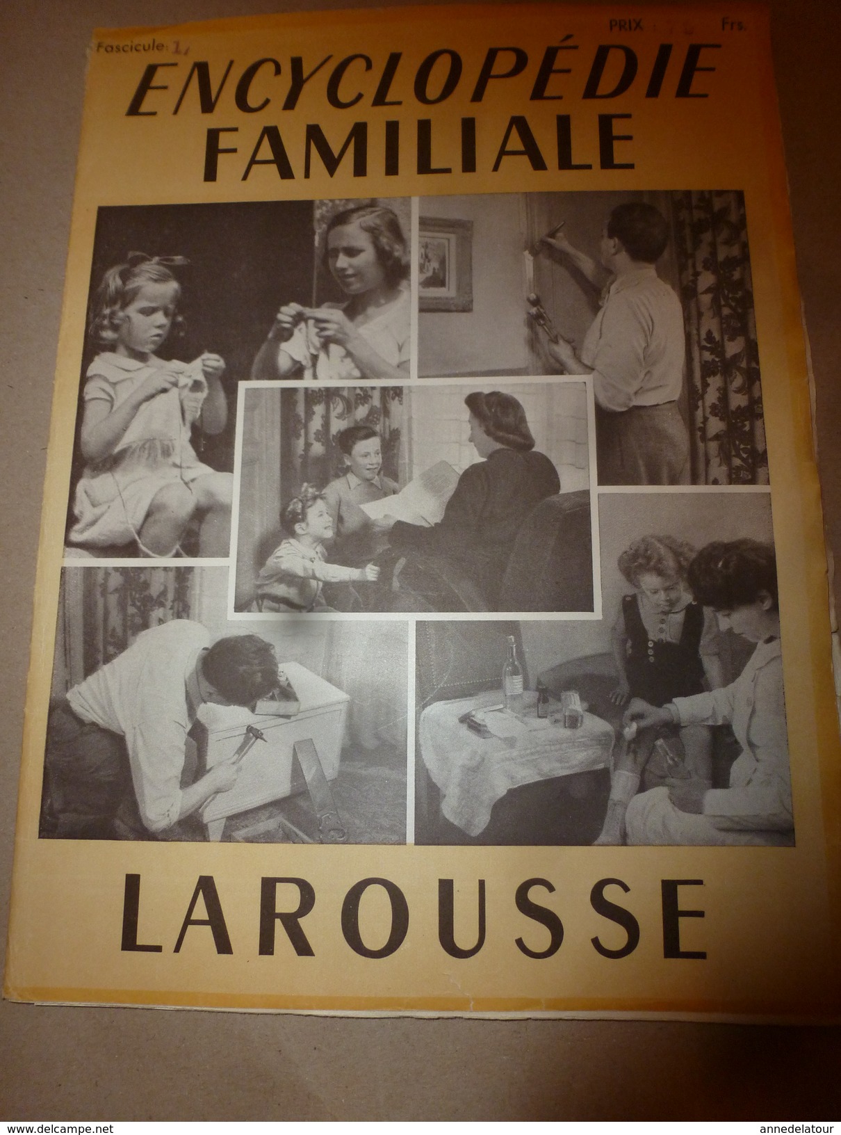 1950 ENCYCLOPEDIE FAMILIALE LAROUSSE ->Accidents,Pharmacie Familiale,Travaux à La Maison,Outillage,Travail Des Matériaux - Encyclopédies