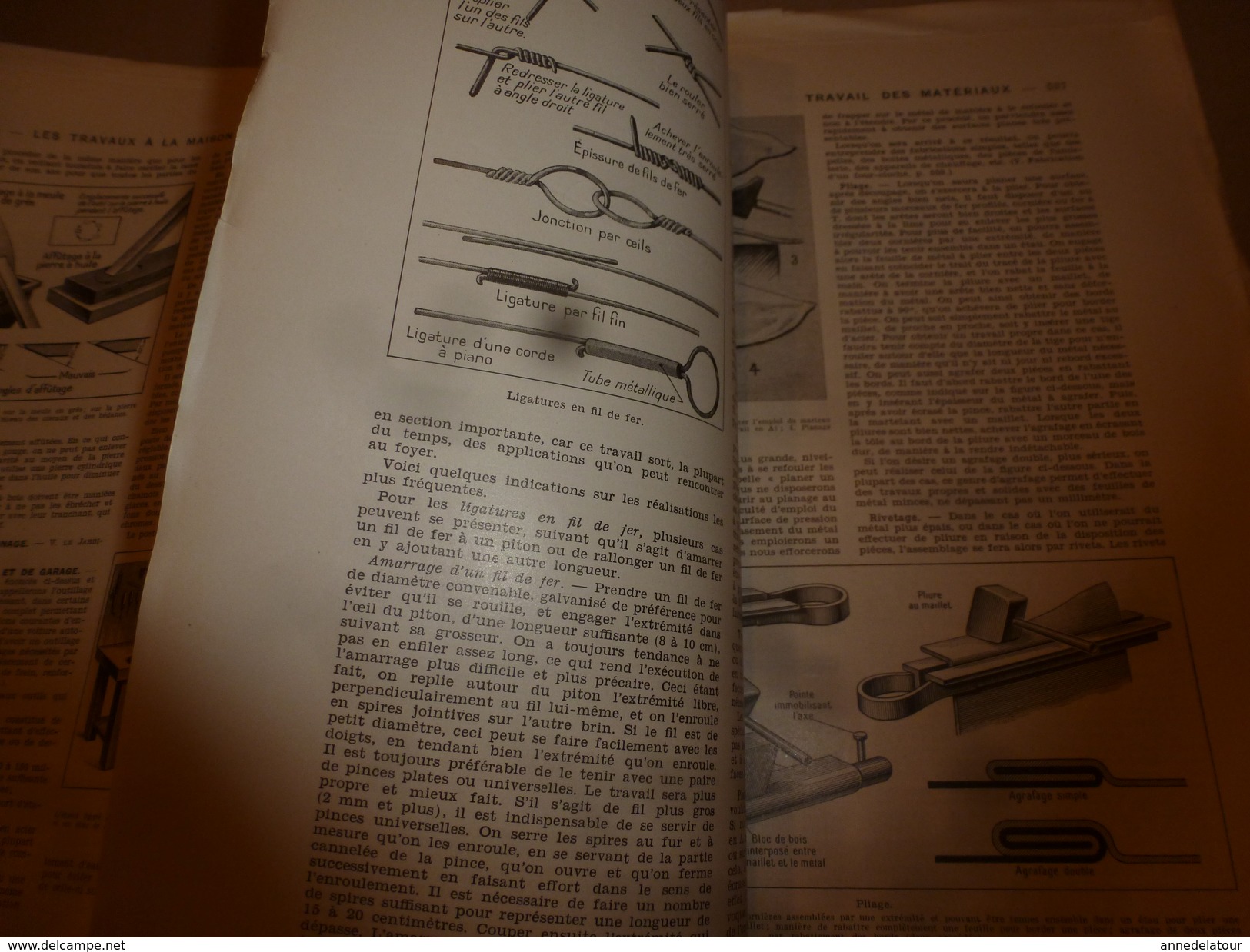 1950 ENCYCLOPEDIE FAMILIALE LAROUSSE ->Accidents,Pharmacie familiale,Travaux à la maison,Outillage,Travail des matériaux