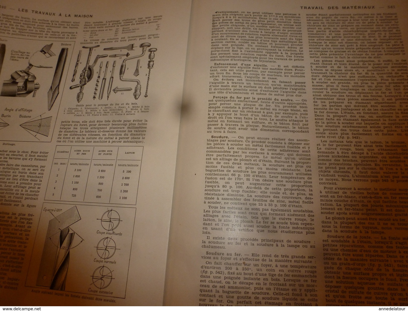 1950 ENCYCLOPEDIE FAMILIALE LAROUSSE ->Accidents,Pharmacie familiale,Travaux à la maison,Outillage,Travail des matériaux