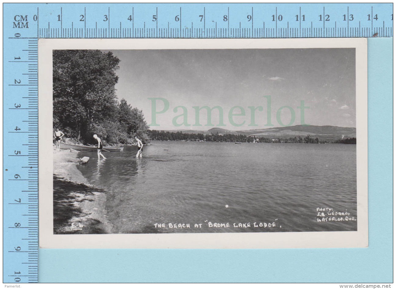 Lac Brome Quebec   - Photo Reel , La Plage Au Brome Lake Lodge, Photo J.A. Légaré - Other & Unclassified