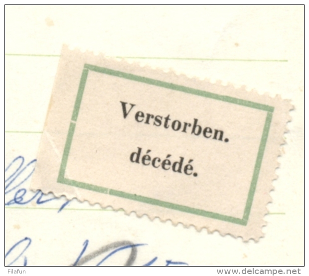 Luxembourg - 1959 - 3F Postcard Retour While Verstorben / Décéde - Brieven En Documenten