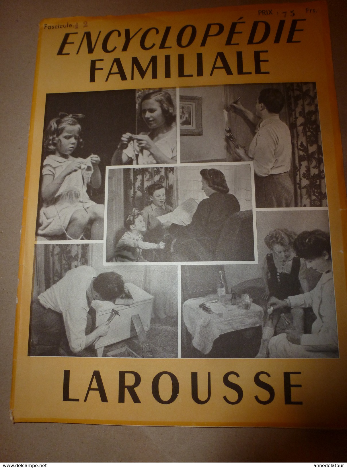 1950 ENCYCLOPEDIE FAMILIALE LAROUSSE ->Entretien-maison,Hygiène-choix Habit,Blanchissage-détachage,Nettoyage Et Teinture - Encyclopaedia