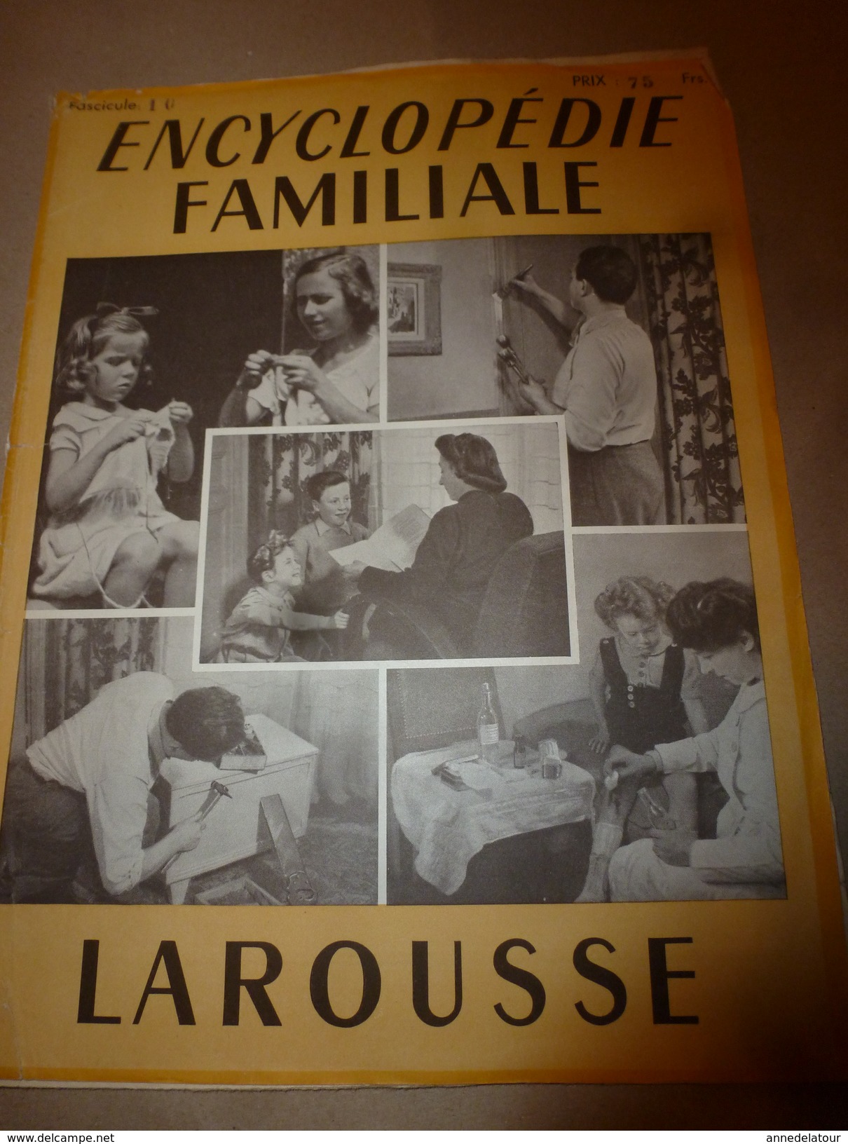 1950 ENCYCLOPEDIE FAMILIALE LAROUSSE -> L'alimentation Rationnelle, La Gastrotechnie - Enciclopedie