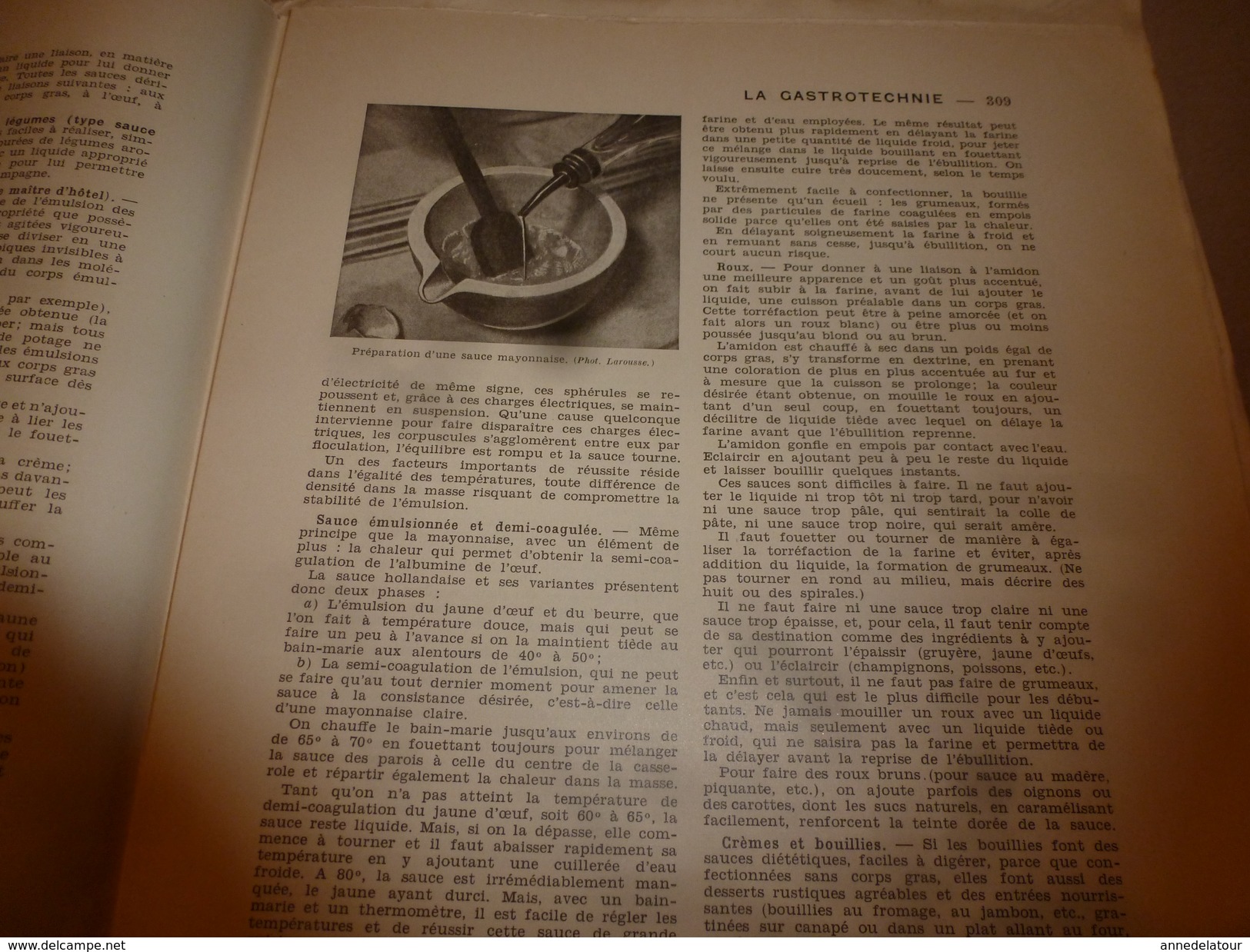 1950 ENCYCLOPEDIE FAMILIALE LAROUSSE -> L'alimentation rationnelle, La Gastrotechnie