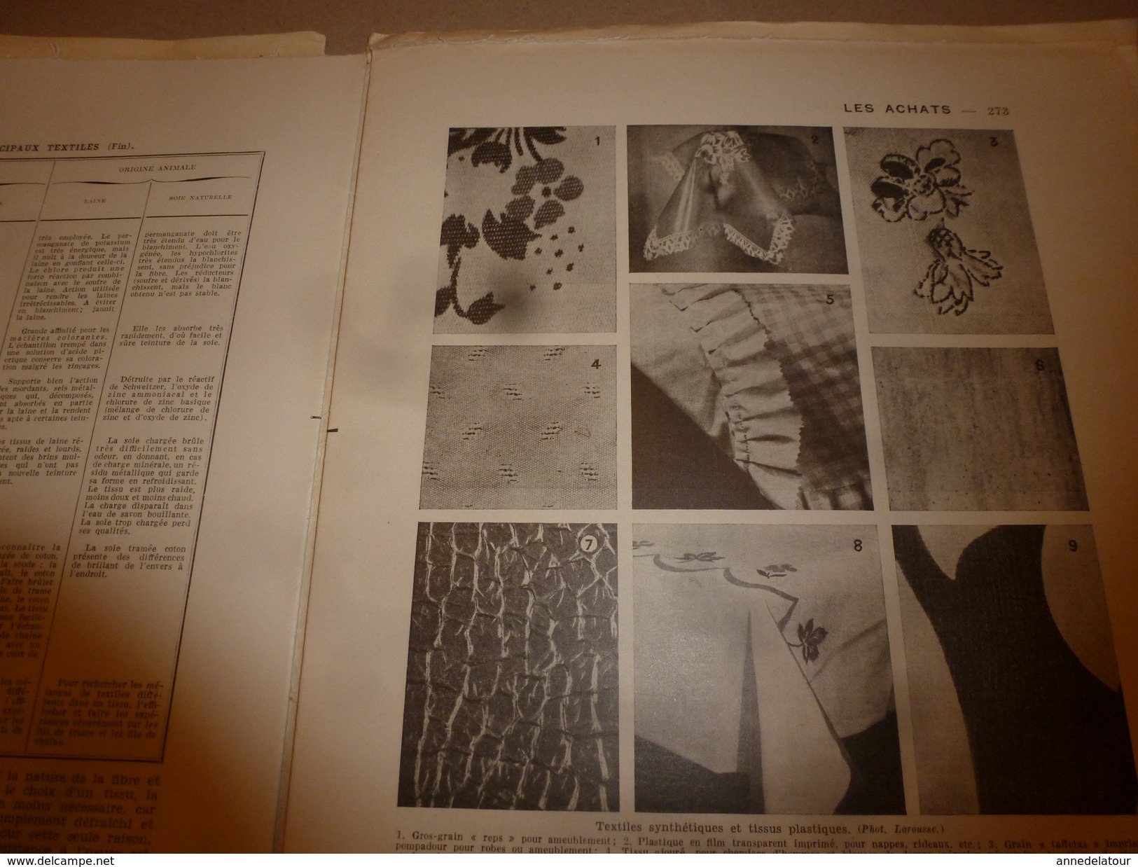 1950 ENCYCLOPEDIE FAMILIALE LAROUSSE -> Les achats , L'alimentation rationnelle