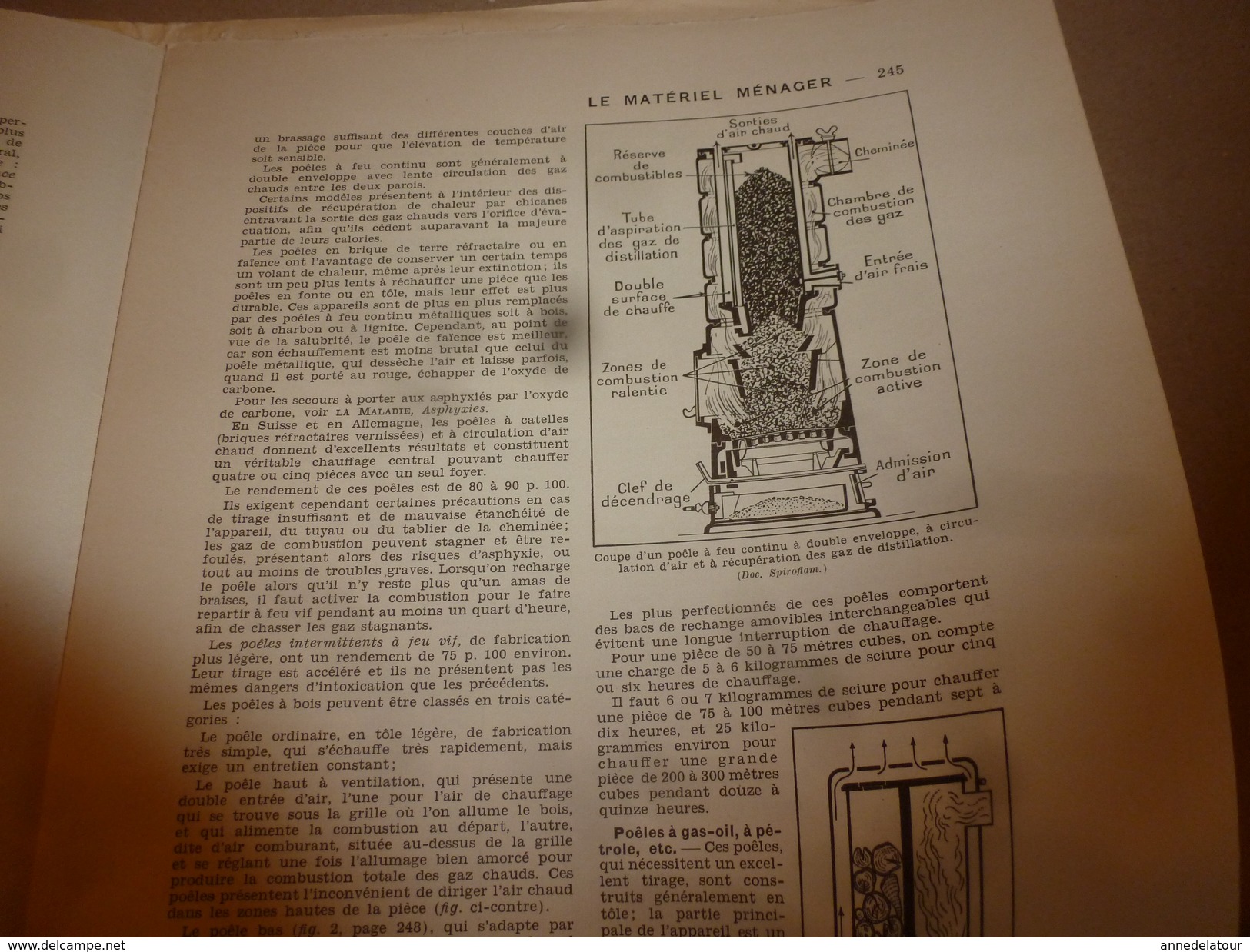 1950 ENCYCLOPEDIE FAMILIALE LAROUSSE -> Le matériel ménager (très important documentaire texte ,photos et dessins)