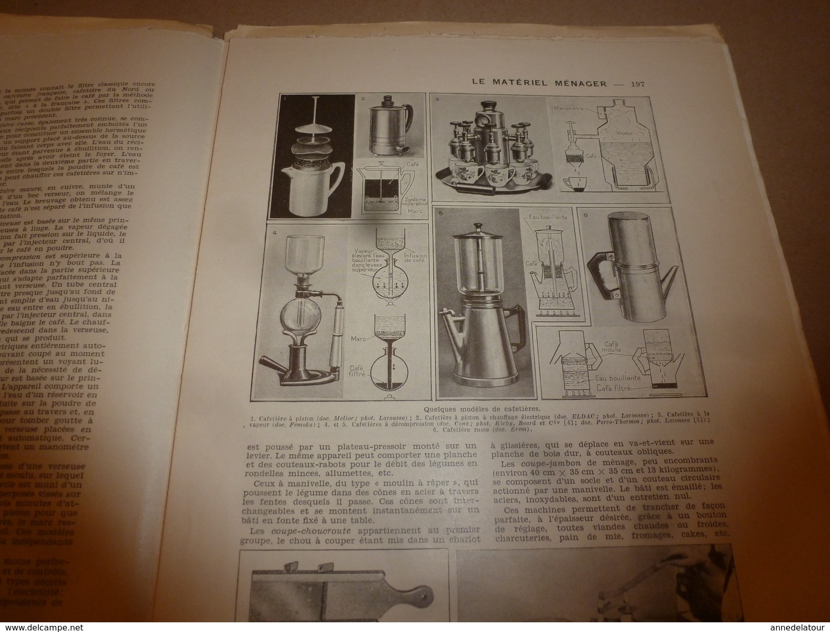 1950 ENCYCLOPEDIE FAMILIALE LAROUSSE ->Matériel Ménager (très Important Documentaire Texte,photos Et Dessins (2e Partie) - Encyclopaedia