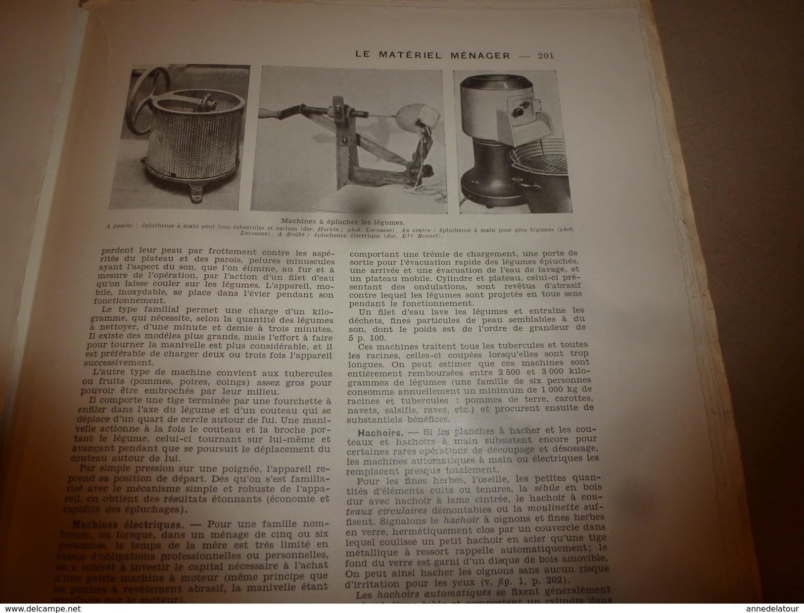 1950 ENCYCLOPEDIE FAMILIALE LAROUSSE ->Matériel Ménager (très Important Documentaire Texte,photos Et Dessins (2e Partie) - Encyclopaedia