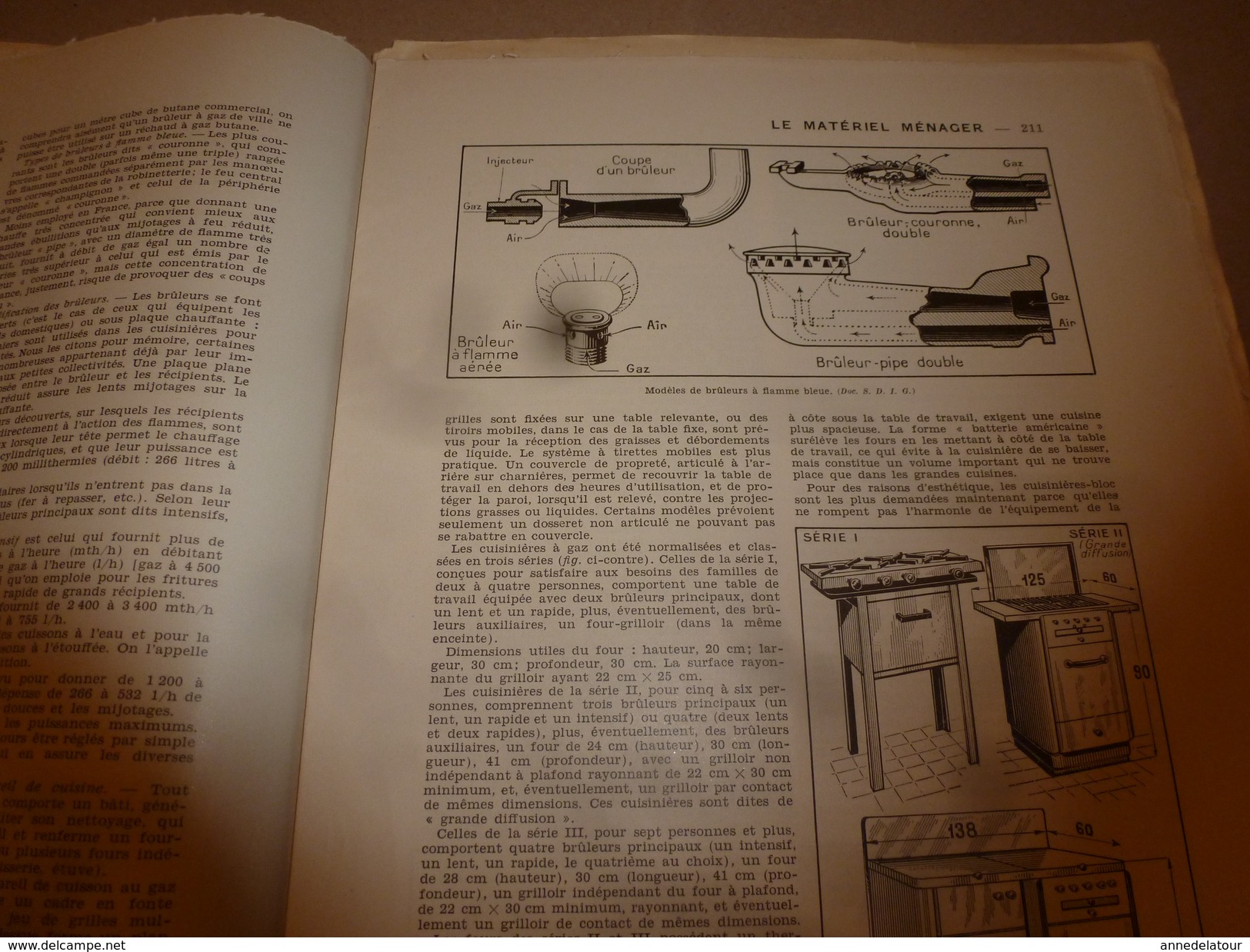 1950 ENCYCLOPEDIE FAMILIALE LAROUSSE ->Matériel ménager (très important documentaire texte,photos et dessins (2e partie)