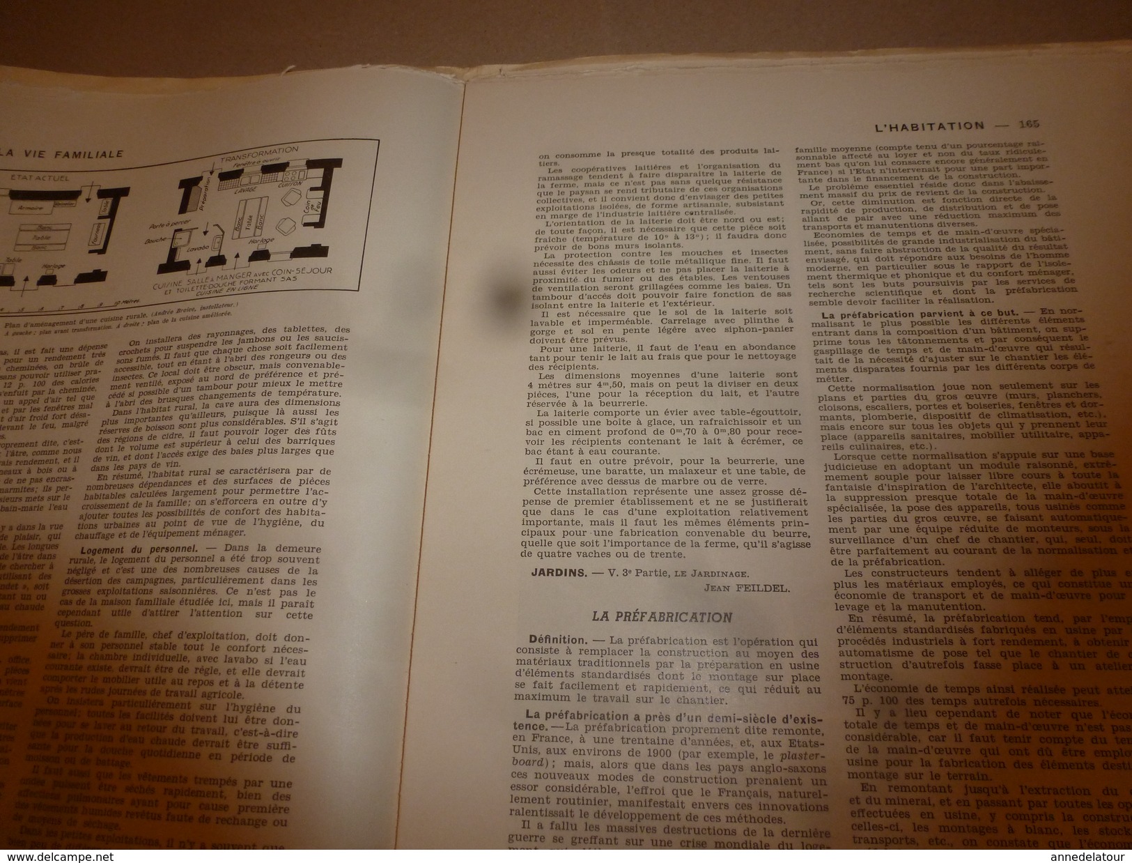 1950 ENCYCLOPEDIE FAMILIALE LAROUSSE ->L'habitation, Le Mobilier , Le Couchage - Enciclopedie