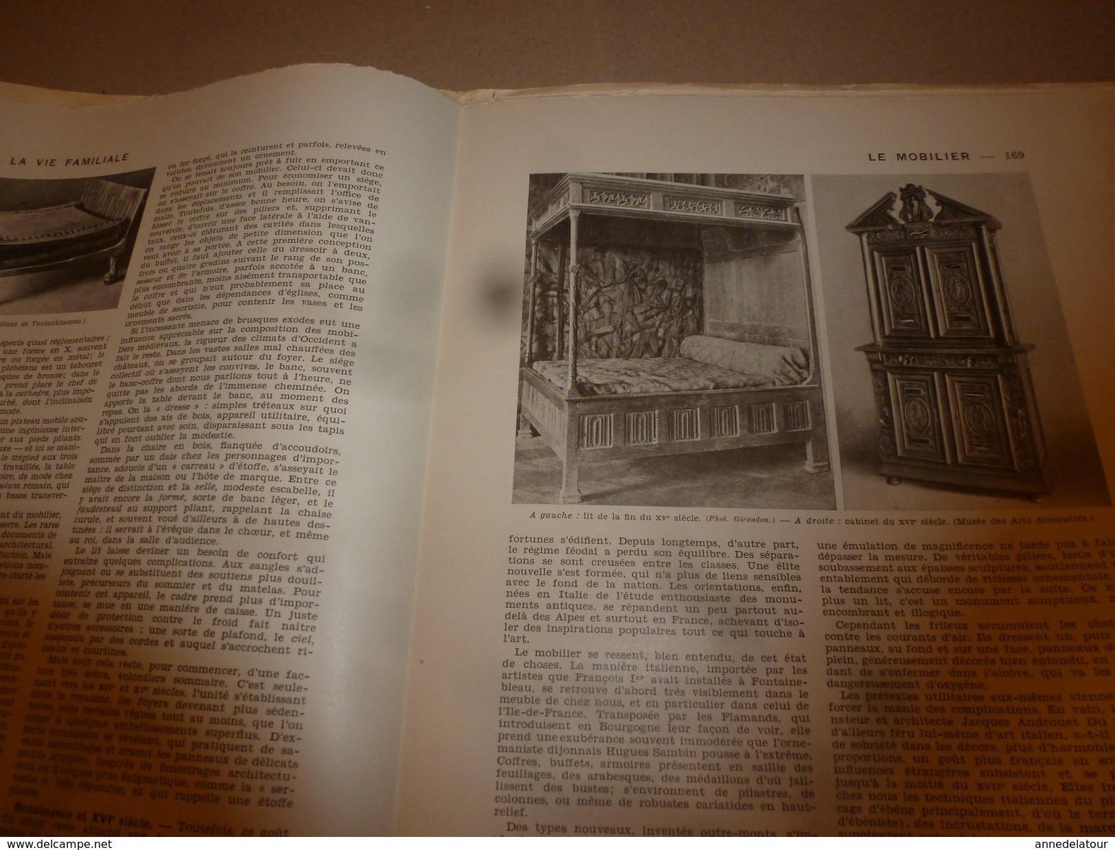 1950 ENCYCLOPEDIE FAMILIALE LAROUSSE ->L'habitation, Le mobilier , Le couchage