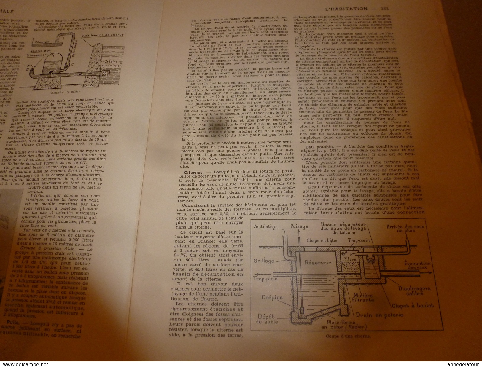 1950 ENCYCLOPEDIE FAMILIALE LAROUSSE ->L'habitation (Très Important Documentaire ,texte, Photos Et Dessins) - Encyclopedieën