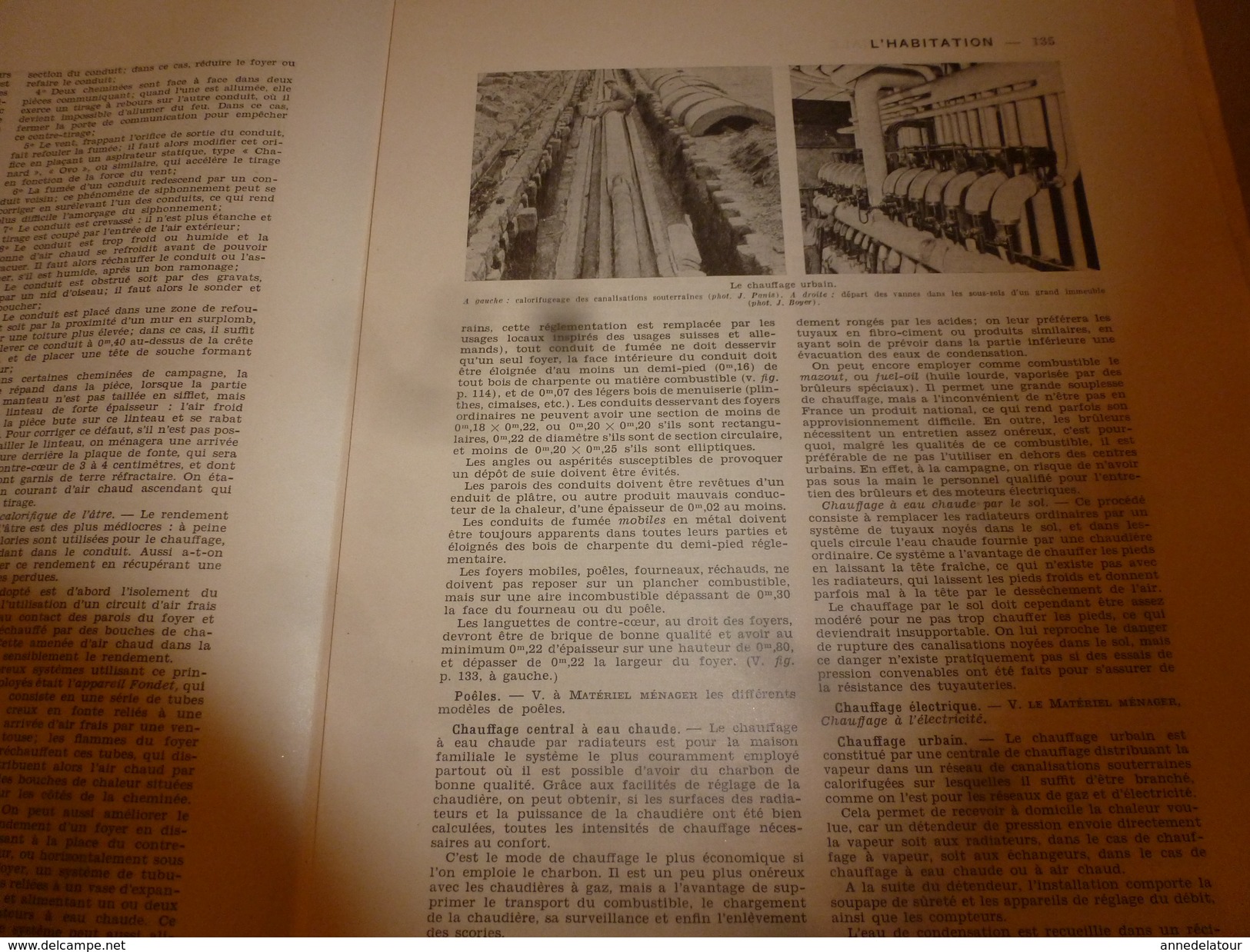 1950 ENCYCLOPEDIE FAMILIALE LAROUSSE ->L'habitation (Très Important Documentaire ,texte, Photos Et Dessins) - Enzyklopädien