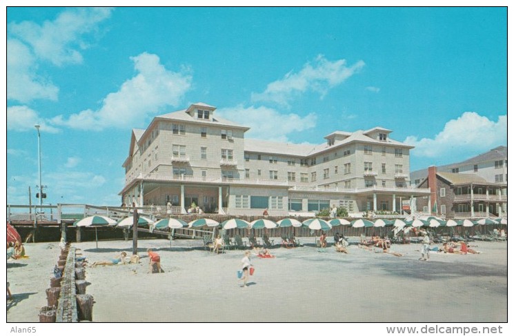Ocean City Maryland, Commander Hotel Beach Front Lodging, C1960s Vintage Postcard - Ocean City