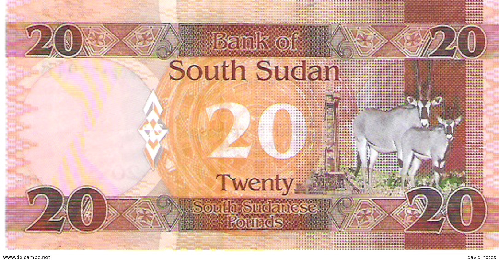 South Sudan - Pick 13 - 20 Pounds 2015 - Unc - Südsudan