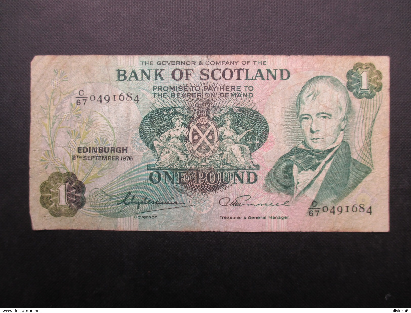 BILLET ECOSSE (V1719) ONE POUNDS (2 Vues) BANK OF SCOTLAND 08/09/1976 - 1 Pound