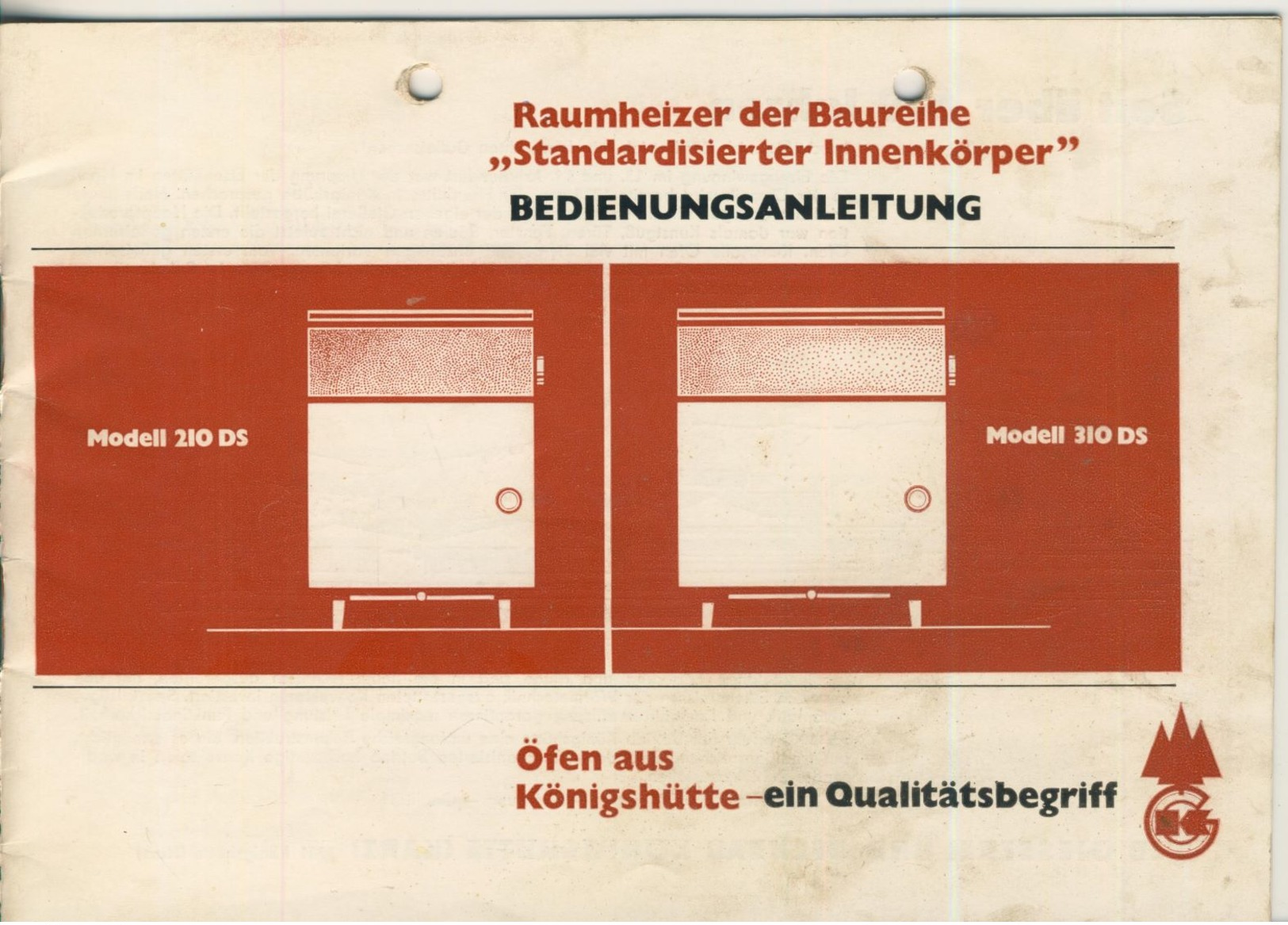 VEB Giesserei Und Ofenbau Königshütte / Harz -- Raumheizer "Standardisierter Innenkörper" (51102) - Sonstige & Ohne Zuordnung