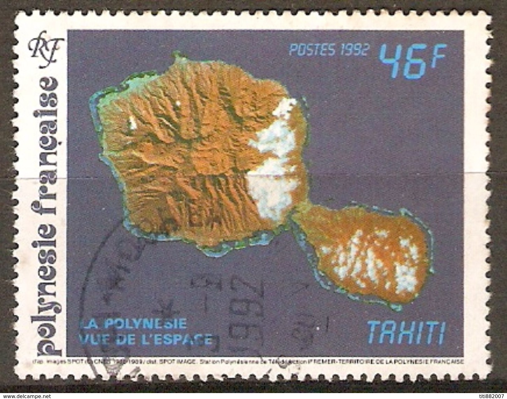 POLYNESIE  Française    -  1992 .  Y&T N° 405 Oblitéré. - Oblitérés