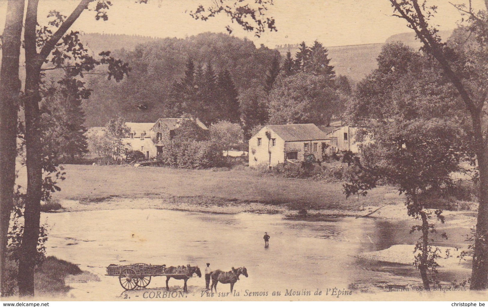 Corbion, Vue Sur La Semois Au Moulin De L'Epine (pk39899) - Bouillon