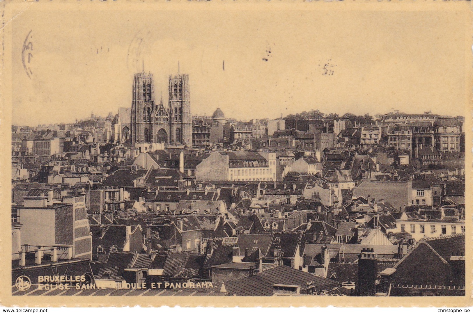 Brussel, Bruxelles, Eglise Sainte Gudle Et Panorama (pk39902) - Panoramische Zichten, Meerdere Zichten