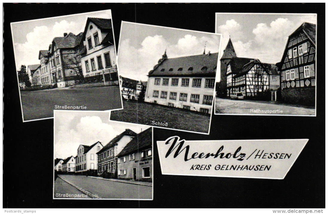 Gelnhausen - Meerholz, Mehrbild-AK Mit Bäckerei, Ca. 60er Jahre - Gelnhausen