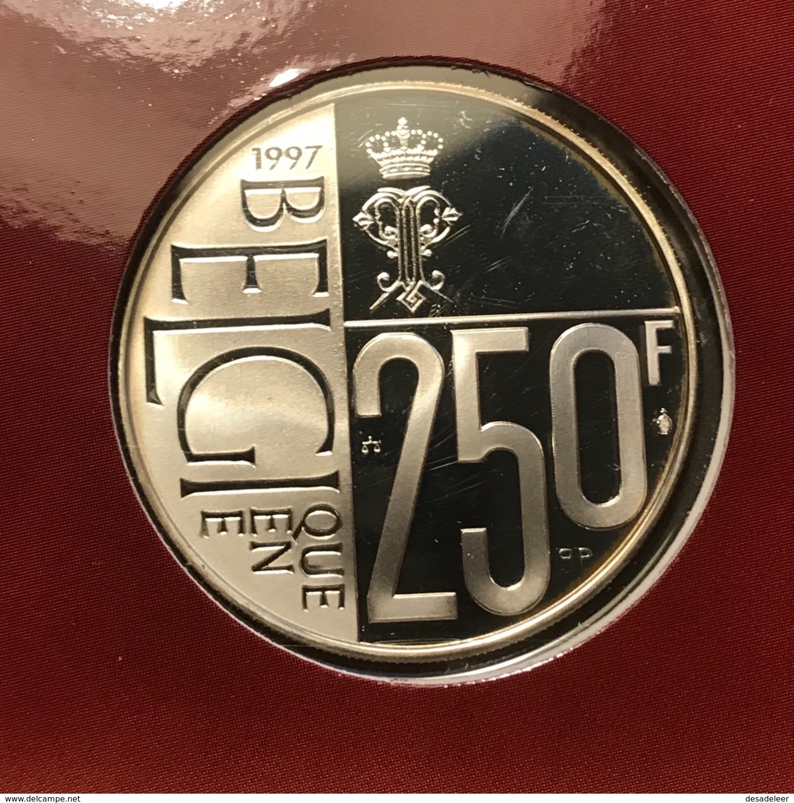 Belgium,België 250 Francs 1997 60th Birthday Of Queen Paola - 250 Francs