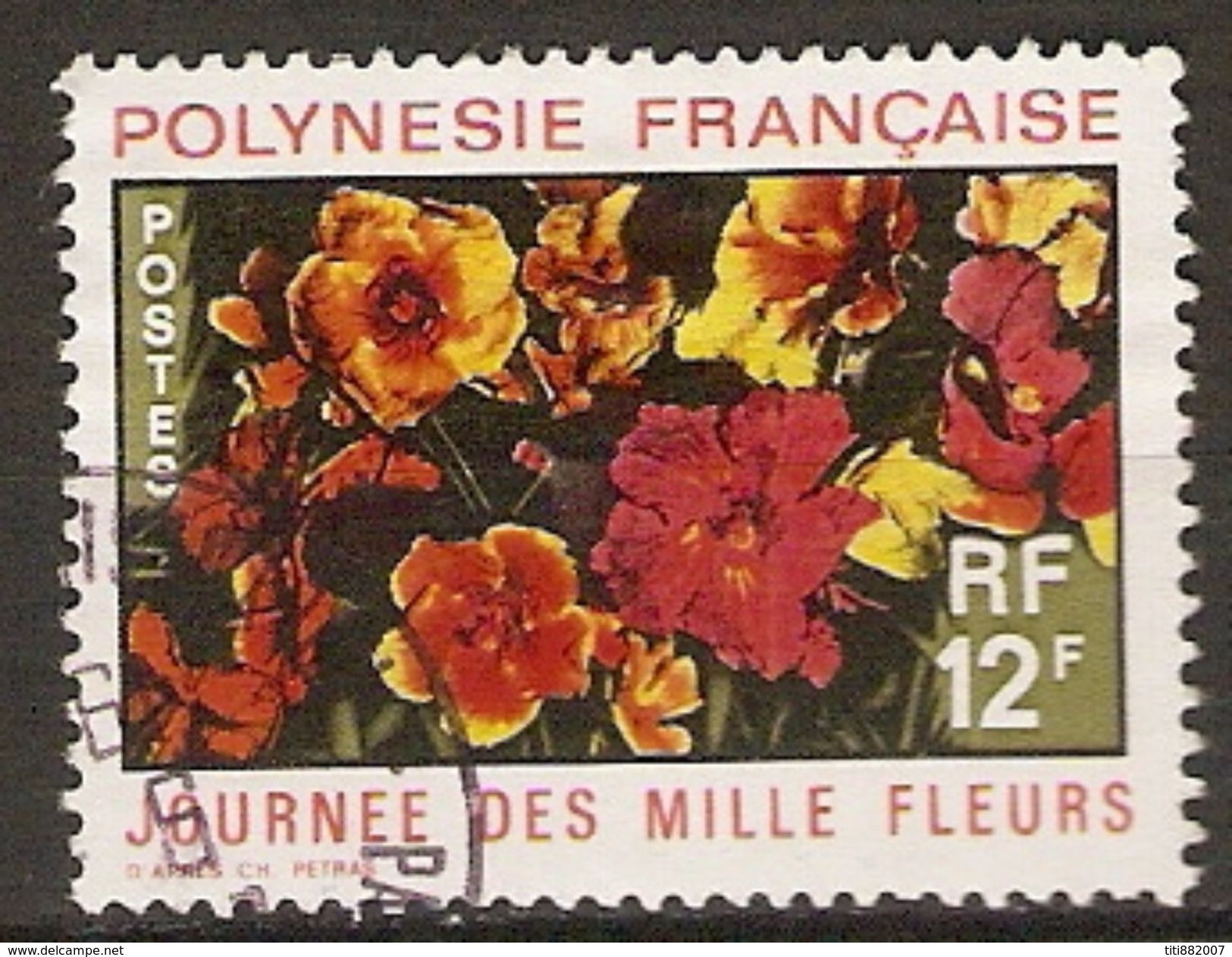 POLYNESIE  Française    -  1971 .  Y&T N° 84  Oblitéré .  Journée Des Mille Fleurs - Oblitérés