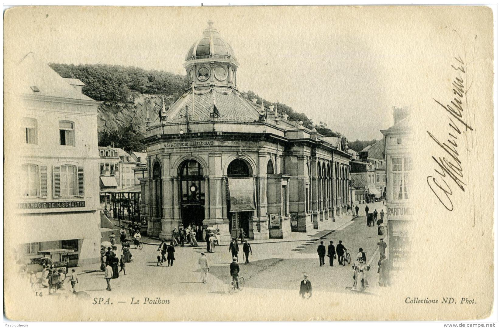 BELGIO  LIEGE  SPA   Le Pouhon  1903 - Spa