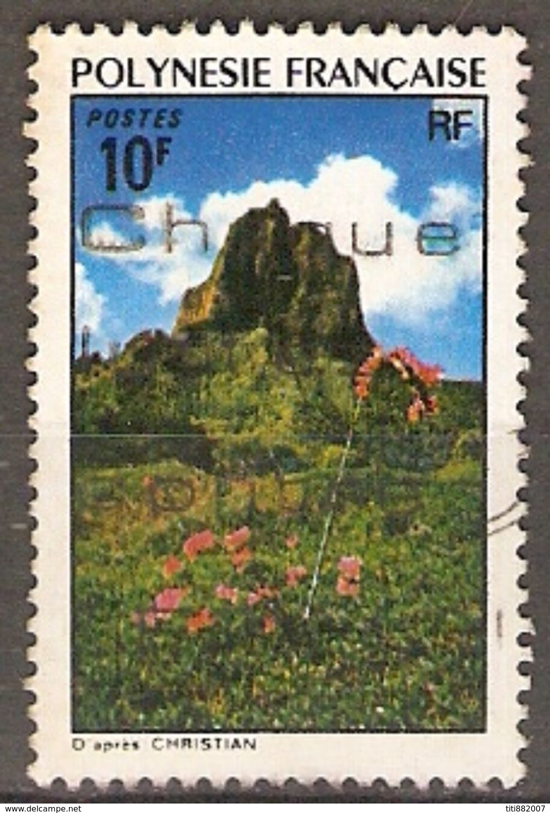 POLYNESIE  Française    -  1974 .  Y&T N° 100 Oblitéré . - Oblitérés