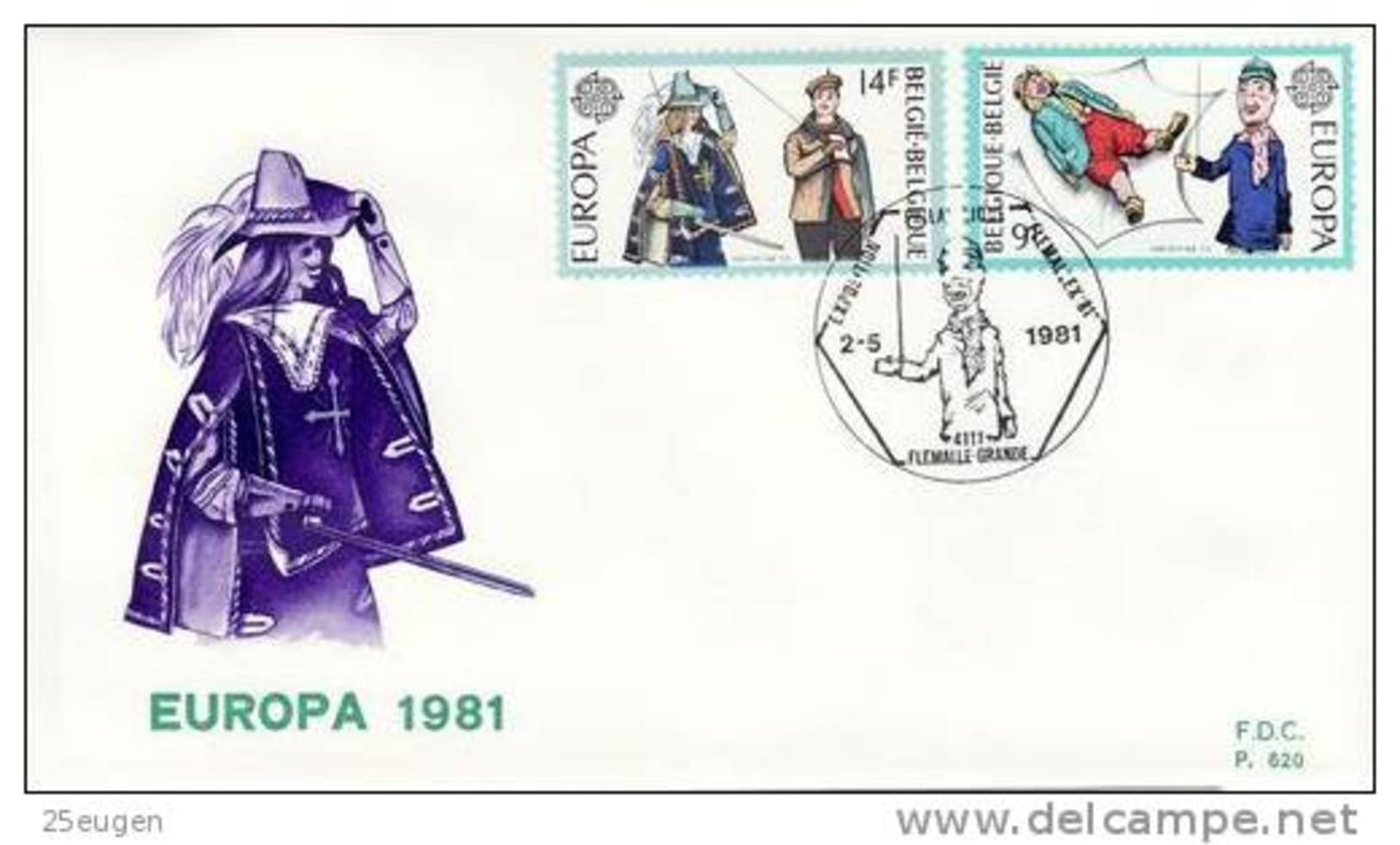 BELGIUM 1981 EUROPA CEPT FDC - 1981