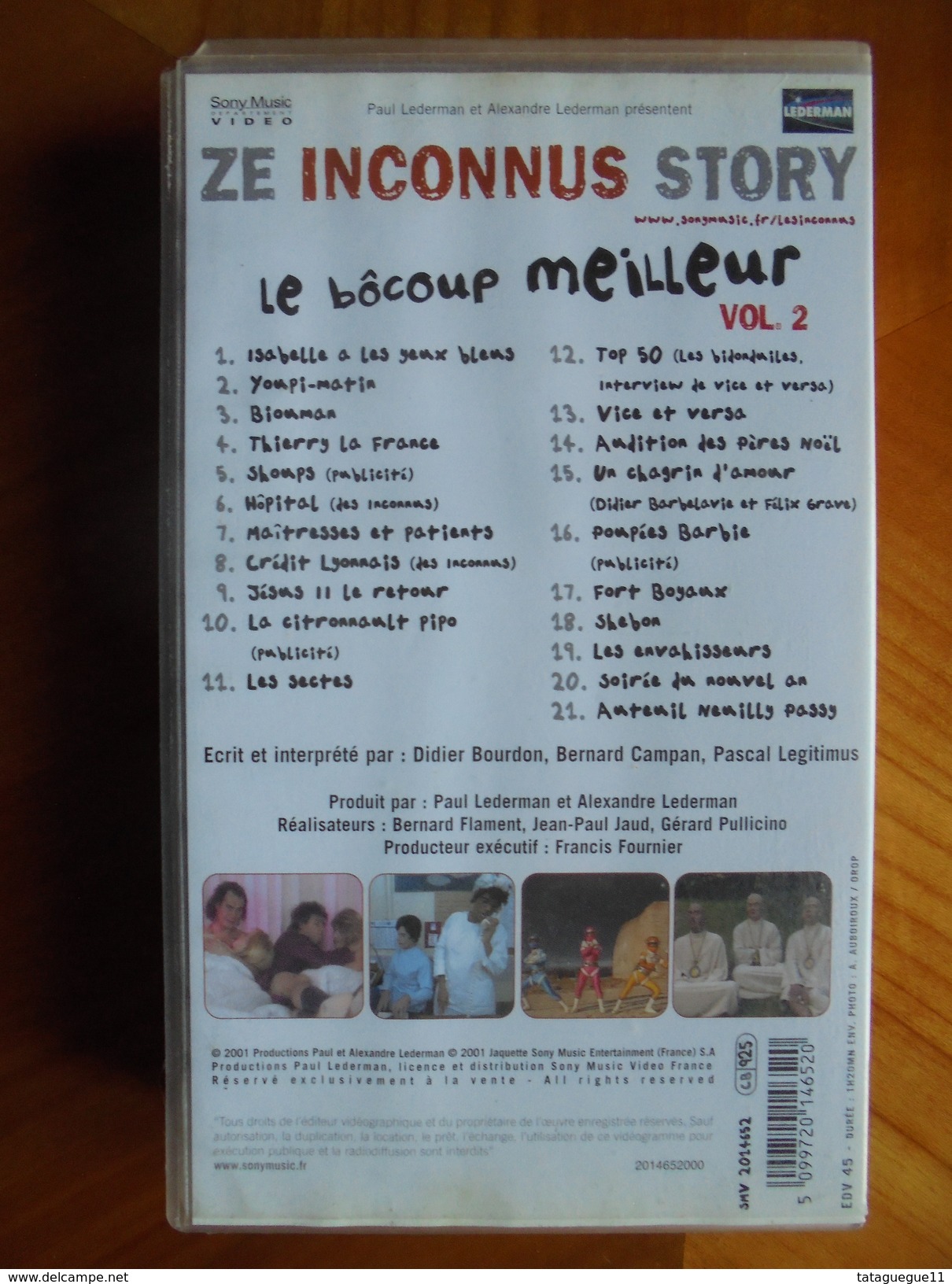 Ancien - Cassette Vidéo ZE INCONNUS STORY Vol. 2 Le Bôcoup Meilleur 2001 - Séries Et Programmes TV