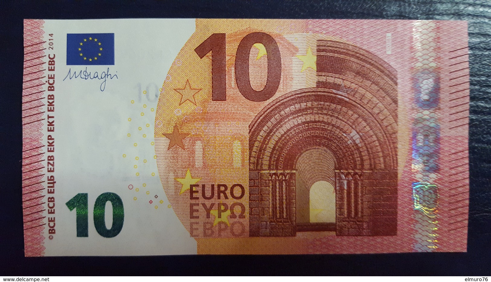 10 Euro S003B1 Italy Serie SF Ch 06 Draghi Perfect UNC - 10 Euro