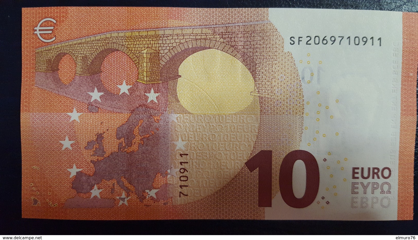 10 Euro S003B1 Italy Serie SF Ch 06 Draghi Perfect UNC - 10 Euro