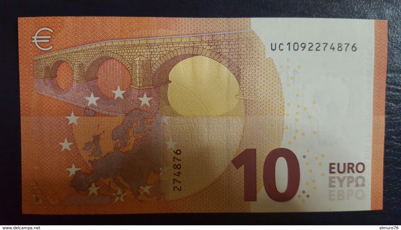 10 Euro U001D3 France Serie UC Charge 09 Draghi Perfect UNC - 10 Euro