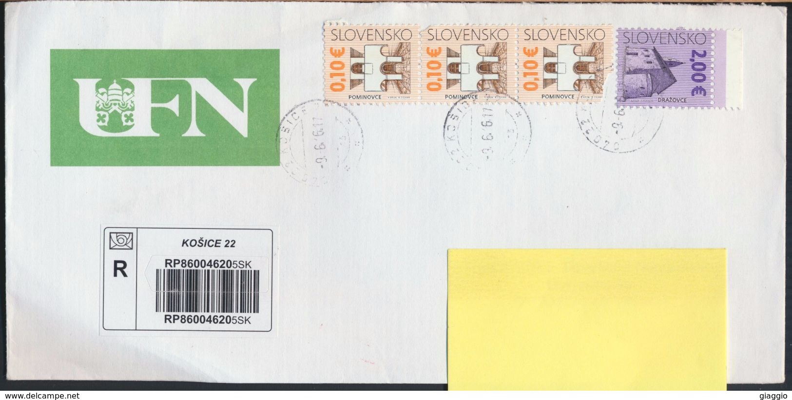 °°° SLOVACCHIA SLOVENSKO - POSTAL HISTORY - 2017 °°° - Lettres & Documents