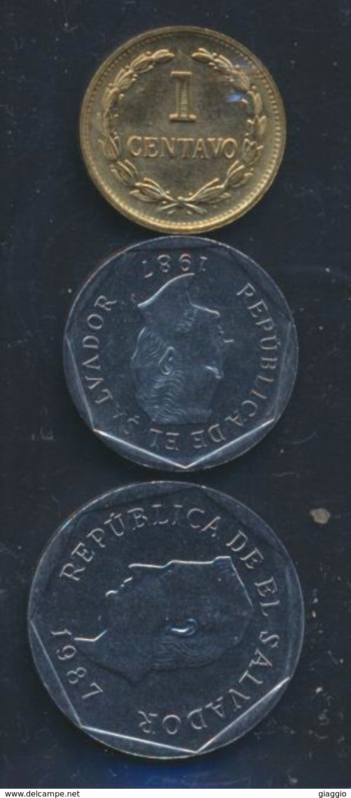 °°° EL SALVADOR - 1 5 10 CENTAVOS 1982/1987  °°° - Salvador