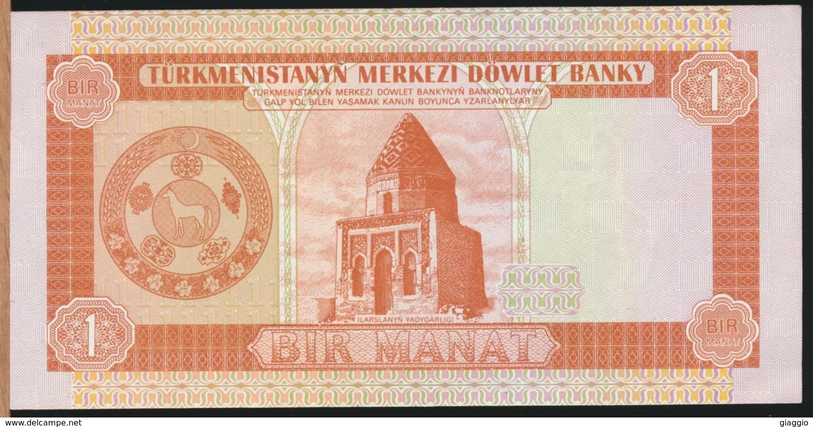 °°° TURKMENISTAN - 1 BIR MANAT °°° - Turkménistan