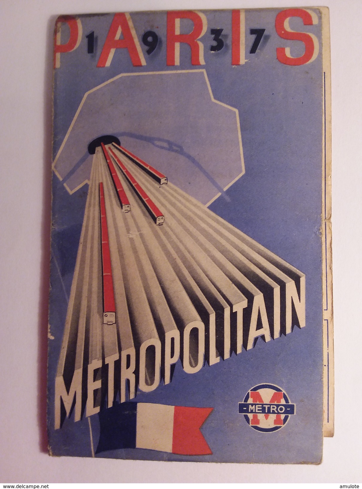 Carte Plan Du Métropolitain Et De PARIS Exposition Universelle 1937  + 1 Petit Format Métro/ Expo - Europe