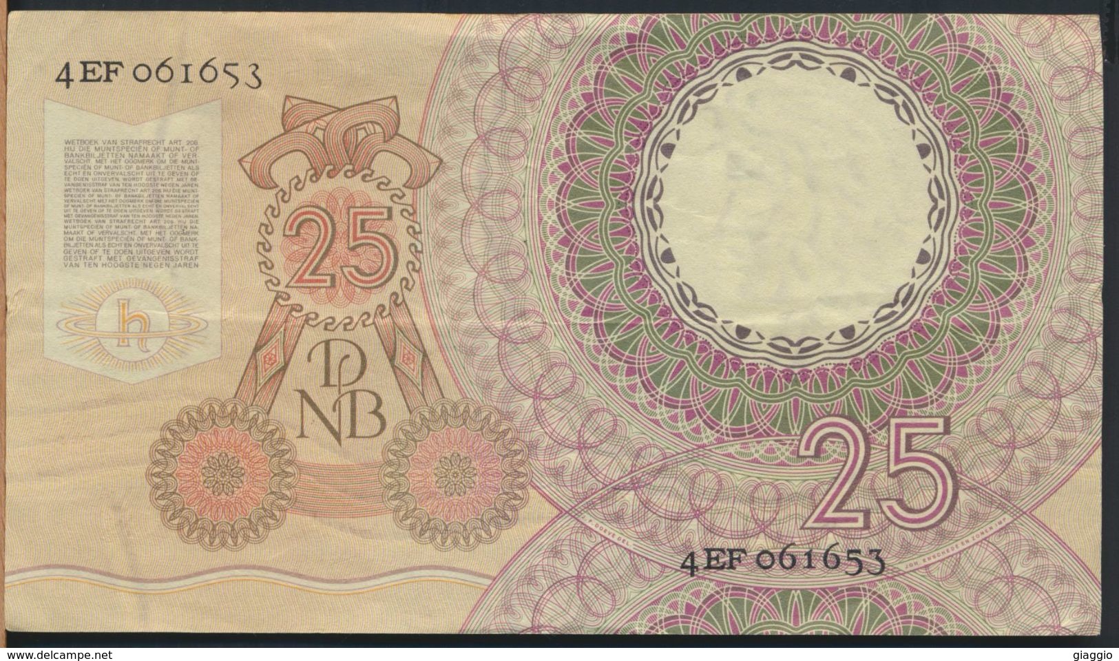 °°° NETHERLANDS - 25 GULDEN 1955 °°° - 25 Gulden