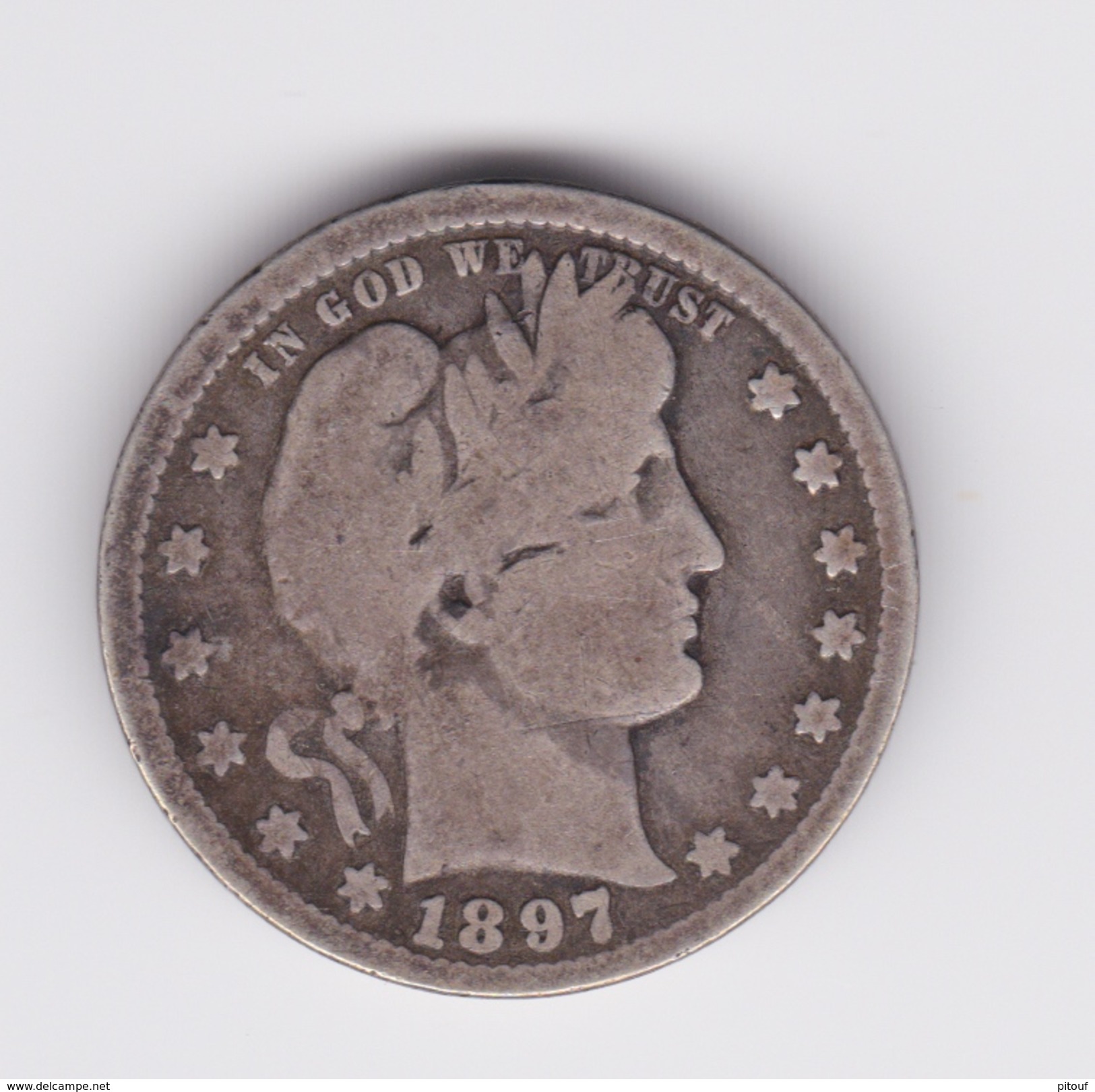 1/4 Dollar 1897  Barber TB - 1892-1916: Barber