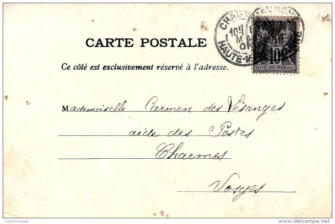 [DC11102] CPA - AUGURALE - COPPIA DI BAMBINI - Viaggiata 1901 - Old Postcard - Altri & Non Classificati